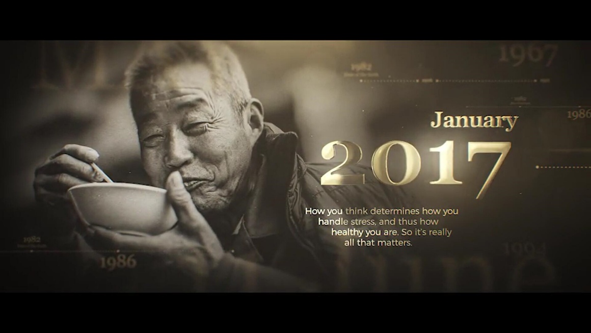 AE模板：大气史诗级金色历史财经战争纪录片时间线开场片头（15002）