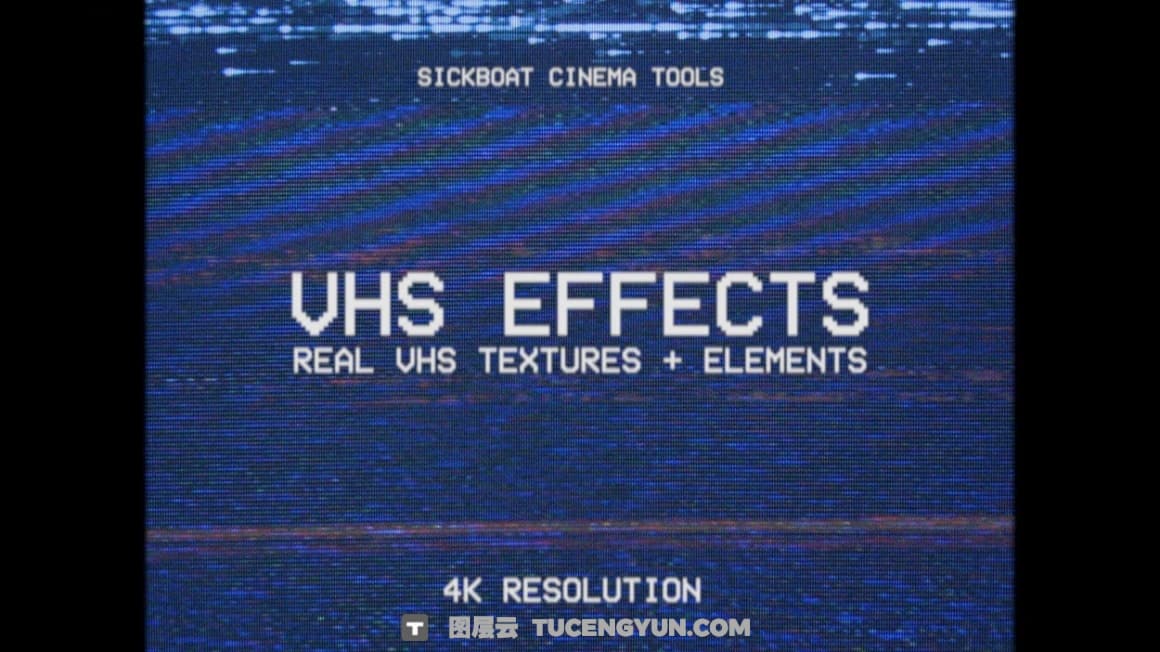 200多个真实VHS视觉美学录像带故障纹理、噪点、毛刺、播放、停止、弹出、关闭JPG图片素材+视频素材+音效素材 Sickboat – VHS EFFECTS – REAL VHS TEXTURE OVERLAYS (4K)（15017）图层云