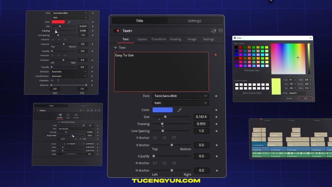 达芬奇模板：热门病毒式短片剪辑风格文字标题字幕动画效果模板+中文字幕视频教程 Ryanherrick – MotionText Pro V1 – Text FX Pack v2026 for Davinci（15025）图层云