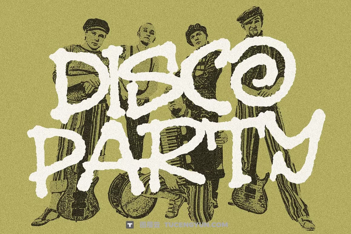 英文字体：大胆朋克叛逆马克笔手绘手写涂鸦艺术边缘粗糙墨迹渗透效果封面海报设计英文字体 Melbo – Distressed Handwriting Font（15026）图层云