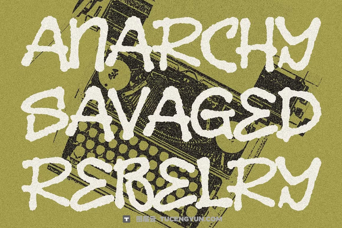 英文字体：大胆朋克叛逆马克笔手绘手写涂鸦艺术边缘粗糙墨迹渗透效果封面海报设计英文字体 Melbo – Distressed Handwriting Font（15026）图层云