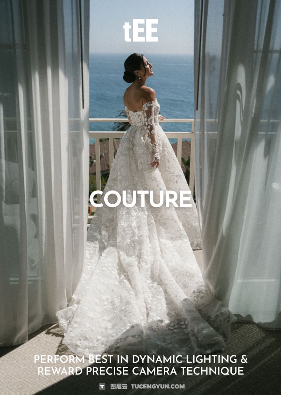 全新工作室级别婚礼、时尚、肖像人物摄影调色LR预设 The Editorial Edit – Couture Profiles（15037）图层云