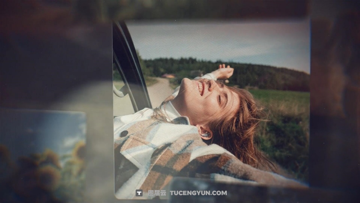 AE/PR模板：浪漫温馨婚礼纪念日电影胶片漏光旅行回忆录照片相册展示模板（15040）图层云