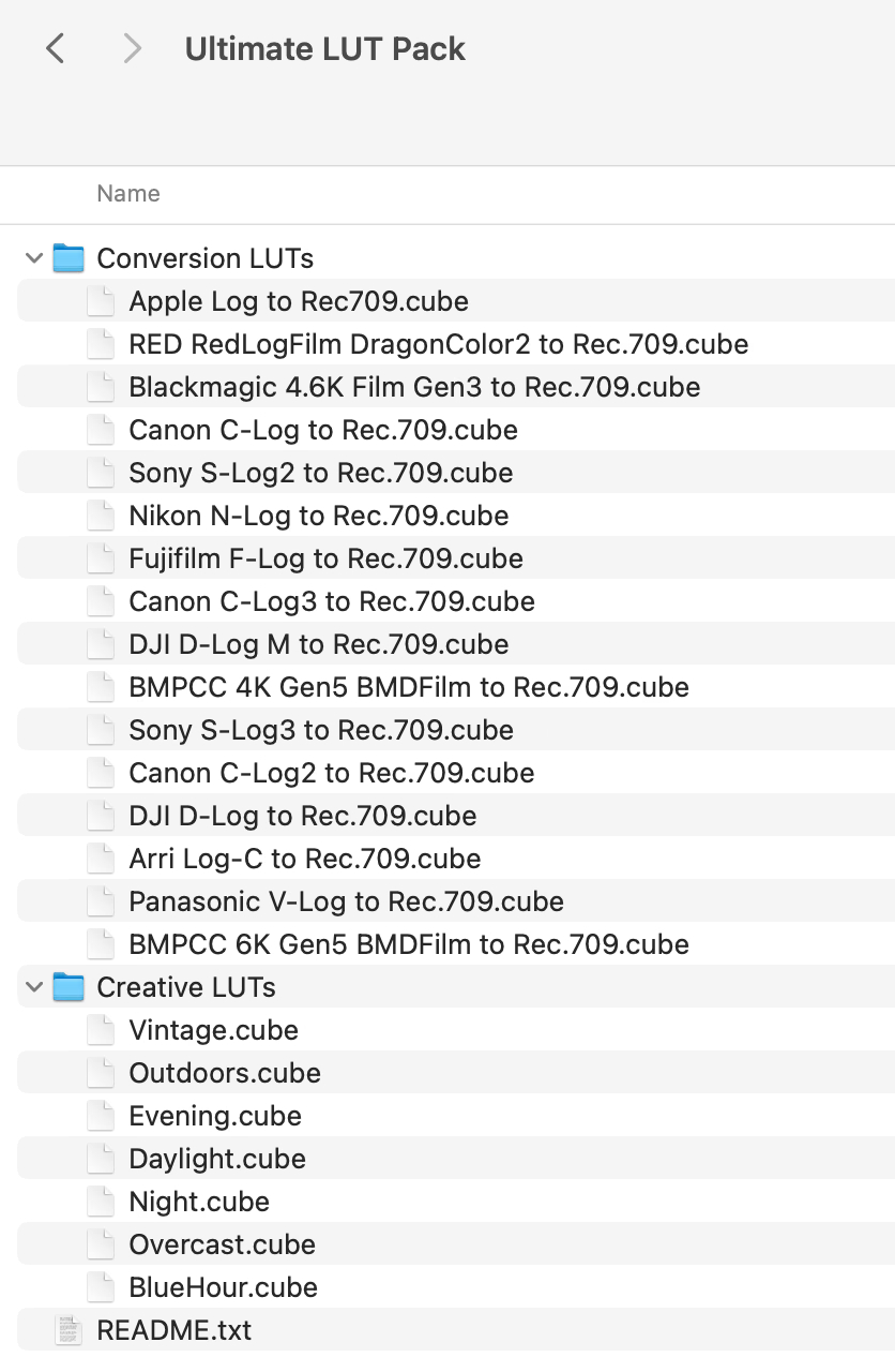 Gakuyen – Ultimate Lut Pack 油管大神Gakuyen商业项目电影美学广告短片音乐MV旅拍纪录片视频调色LUT预设（15050）图层云