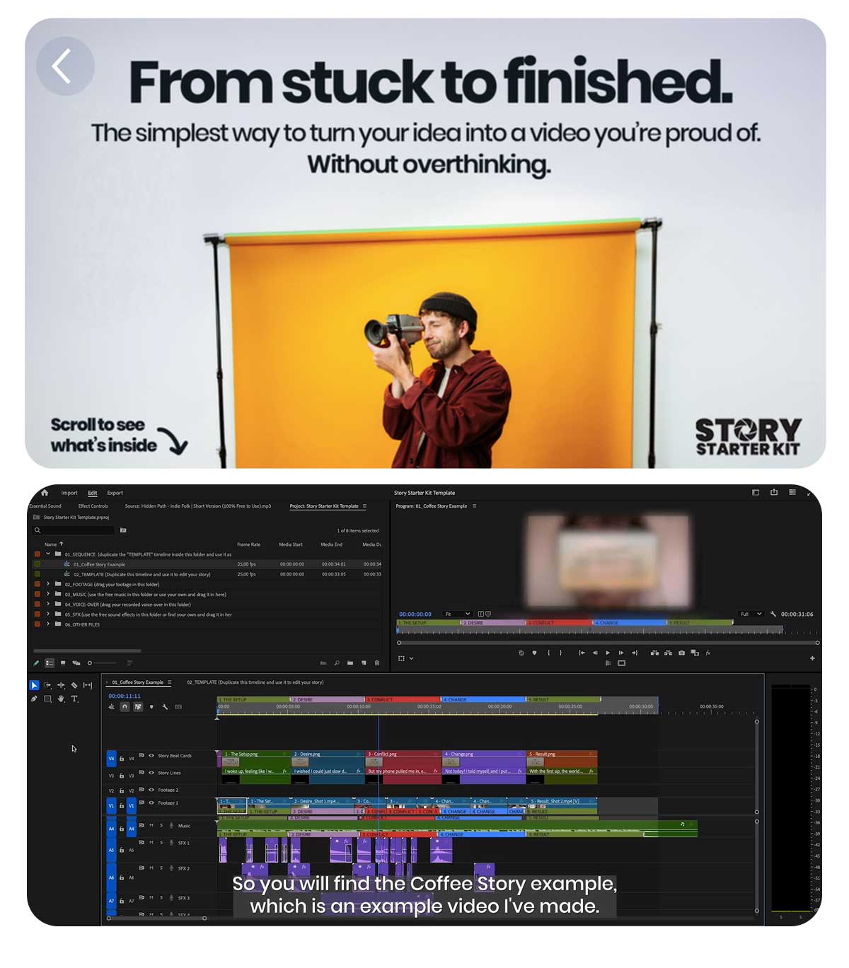 大师课程:油管大神Tim Runia创意短片入门结构、编辑、剪辑指南套装视频课程(中文字幕)Story Starter Kit – Tim Runia(15051)图层云 大师课程:油管大神Tim Runia创意短片入门结构、编辑、剪辑指南套装视频课程(中文字幕)Story Starter Kit – Tim Runia(15051)图层云