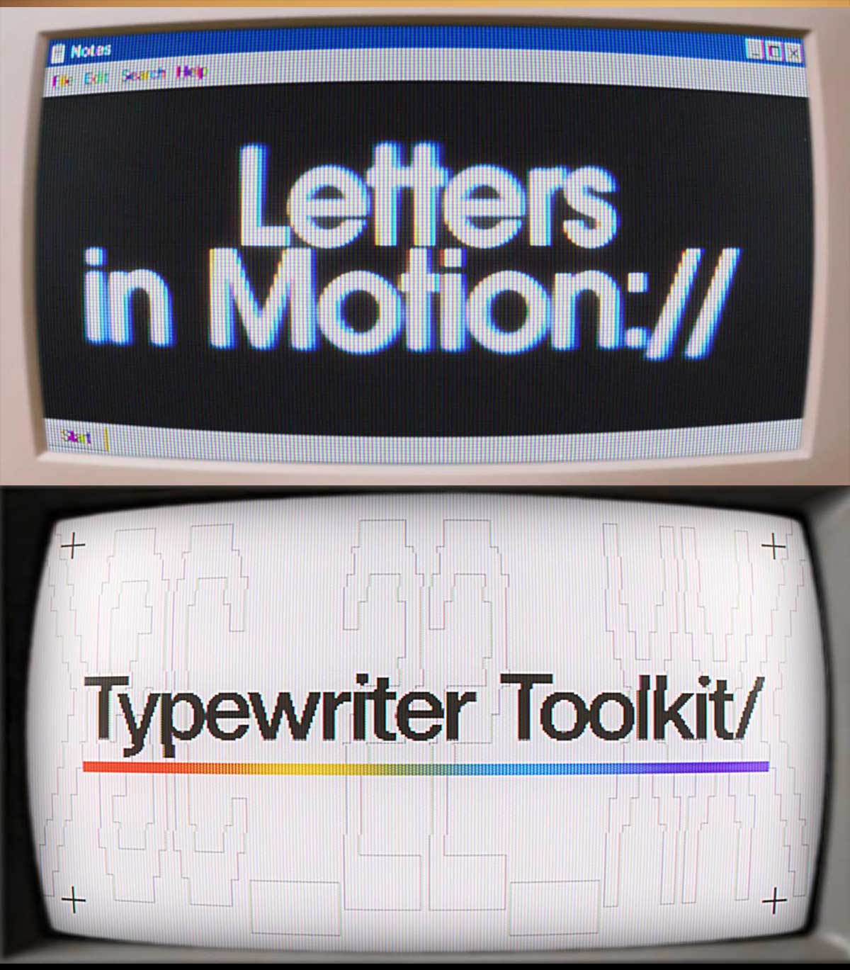终极复古CRT、TV、搜索框、纸质、喷墨打字机、简约自动光标打字机文字标题效果动画AE/PR模板（15055）