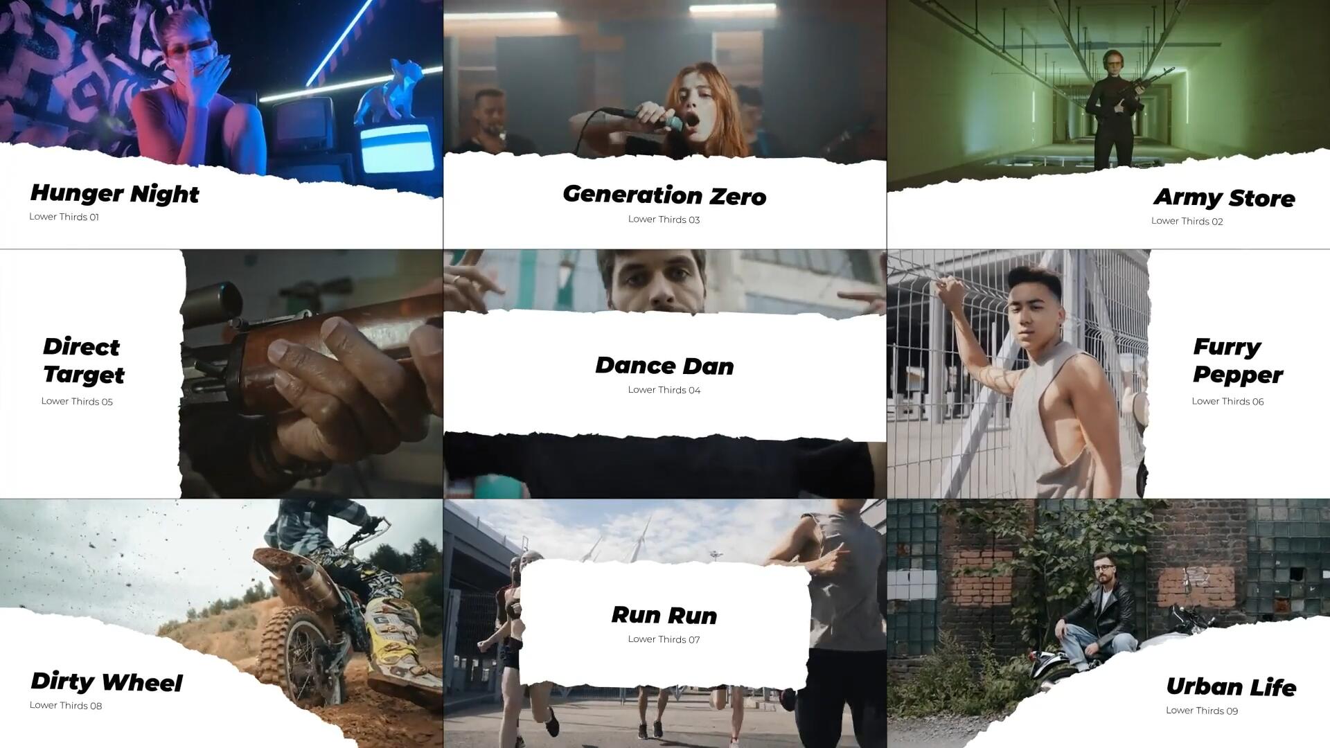 达芬奇预设：大胆前卫街头撕纸拼贴艺术文字标题字幕动画（15056）